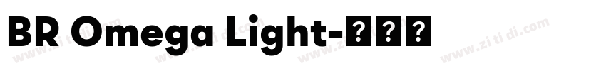 BR Omega Light字体转换